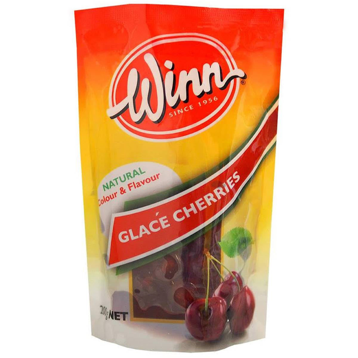 Winn Glace Cherries Red 200g