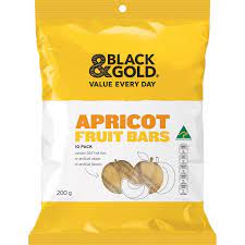 Black & Gold Apricot Fruit Bars 200g