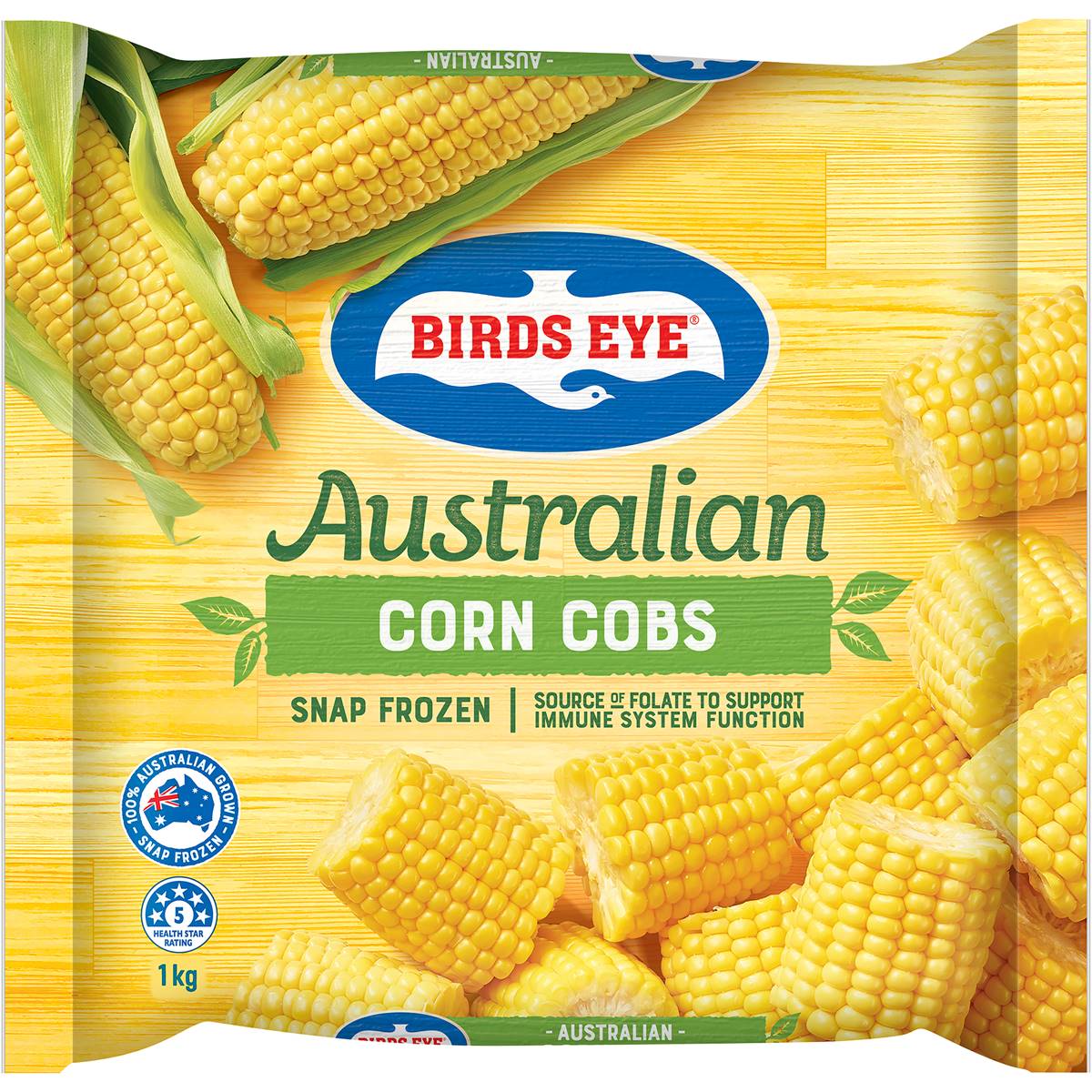 Birds Eye Australian Frozen Corn Cobs 1kg