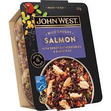 John West Salmon Bowl with Sweet Soy Vegetables & Black Rice 170g
