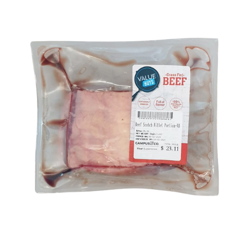 Beef Scotch Fillet Cube Roll Portion - Value Buys p/kg
