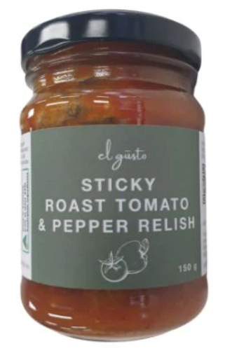 El Gusto Sticky Roast Tomato & Pepper Relish 150gm
