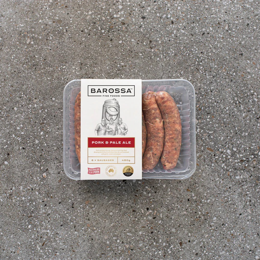 Barossa Fine Foods Pork & Pale Ale Sausages 480g
