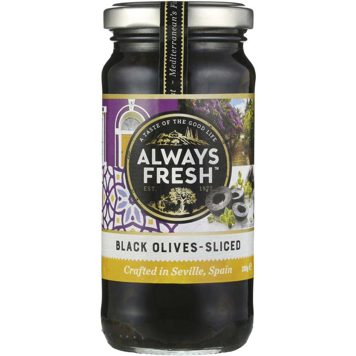 Always Fresh Olives Black Sliced 235g