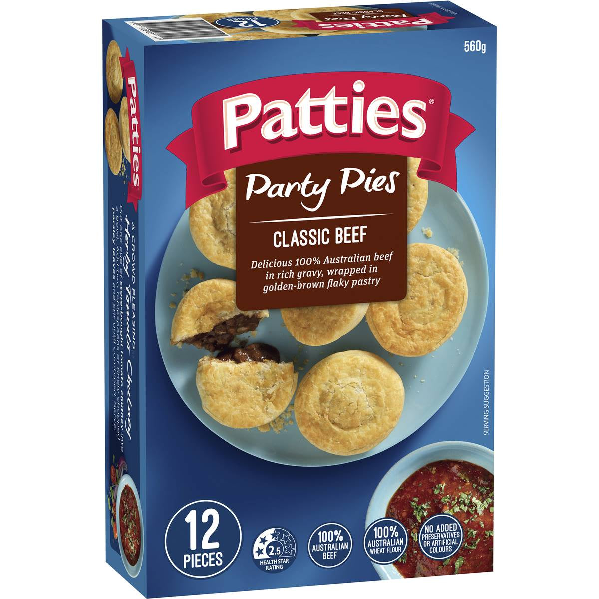 Patties Party Pies 12pk 560g