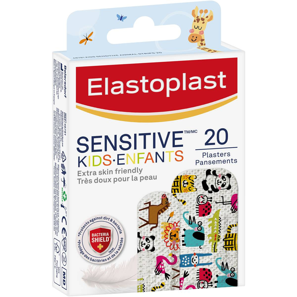 Elastoplast Kids Sensitive Plasters Band Aid 20pk