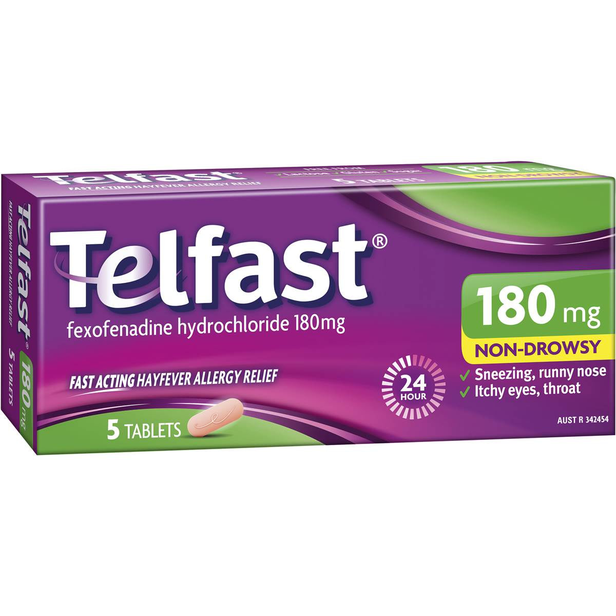 Telfast Hayfever Allergy Relief Tablets 180mg 5pk