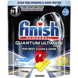 Finish Quantum Ultimate Pro Dishwashing Tablets Lemon 46pk