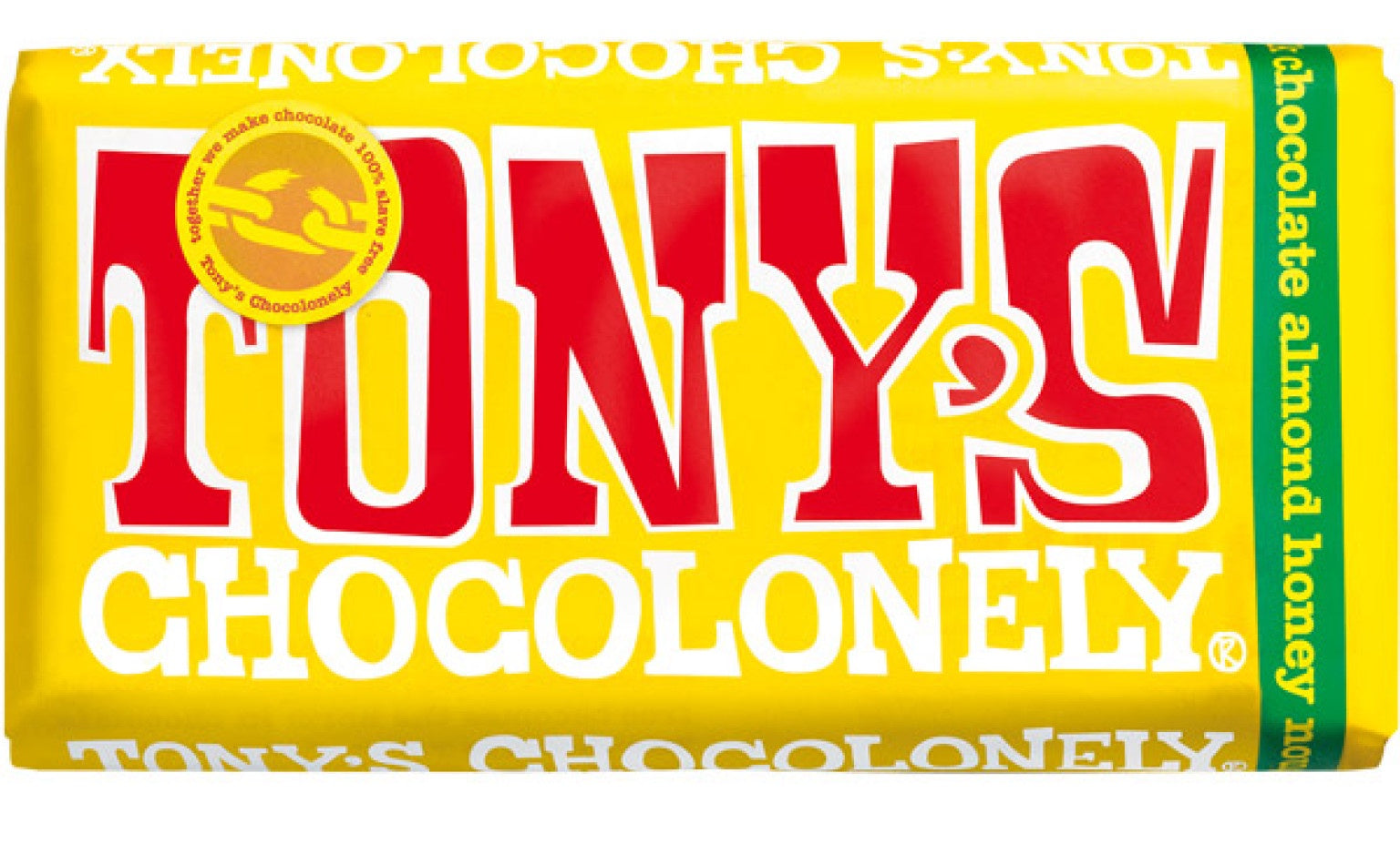 Tonys Chocolonely Milk Chocolate Almond Honey Nougat 180g
