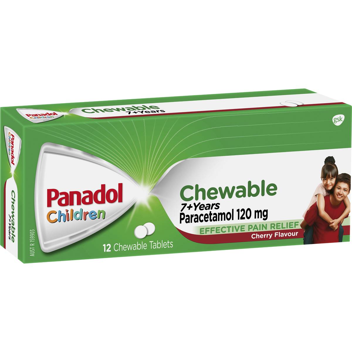 Panadol Childrens Chewable Tablets Cherry Flavour 12pk
