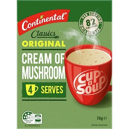 Continental Cup A Soup Cream of Mushroom 4pk