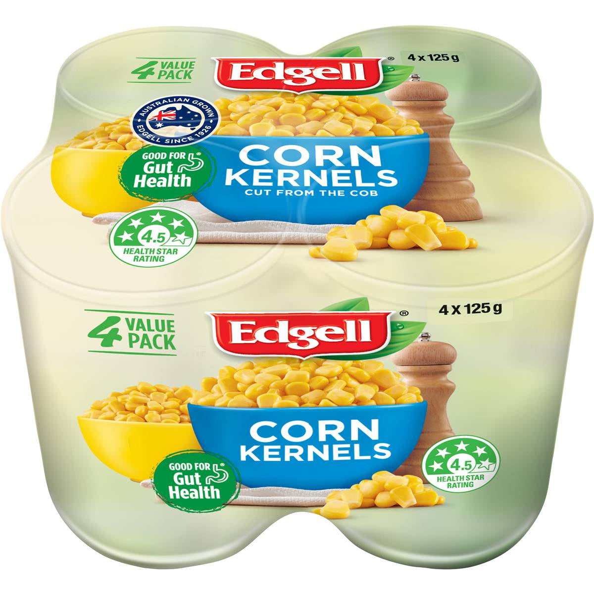 Edgell Corn Kernels 125g 4pk