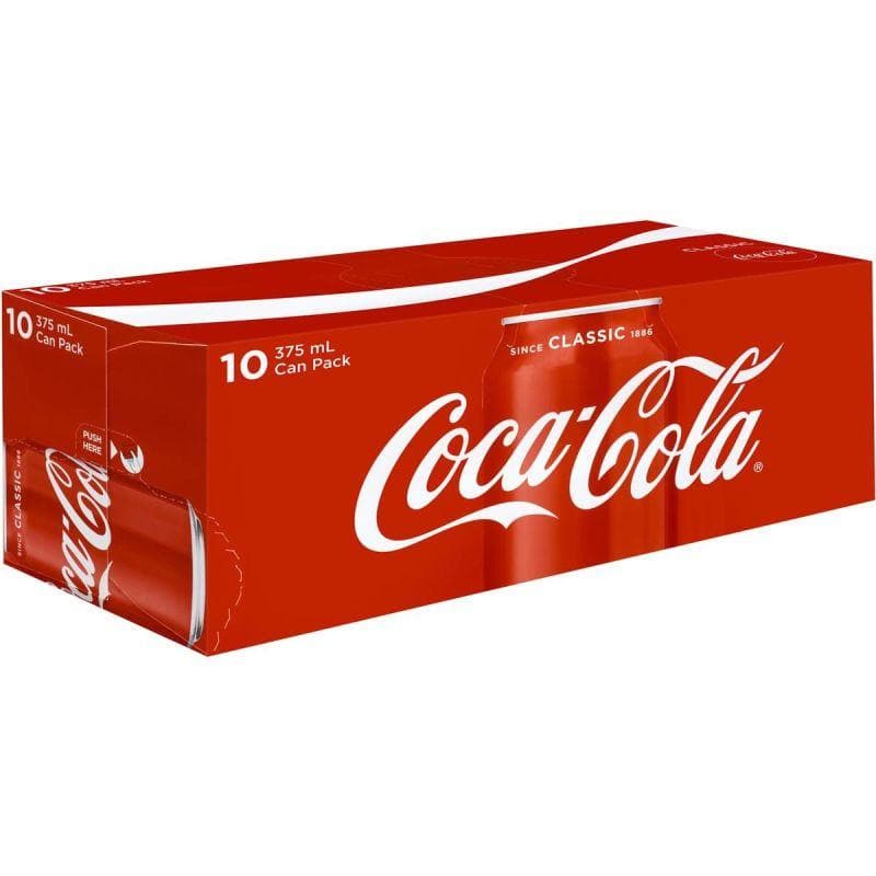 Coca Cola Coke Cans 10x375ml