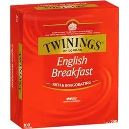 Twinings English Breakfast Tea Bags 100pk 200g