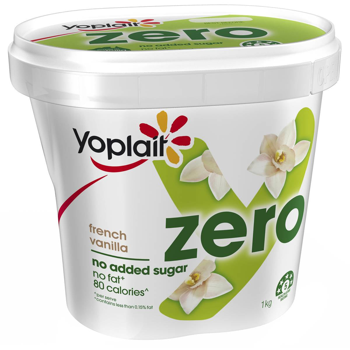 Yoplait Zero Yoghurt French Vanilla 1kg
