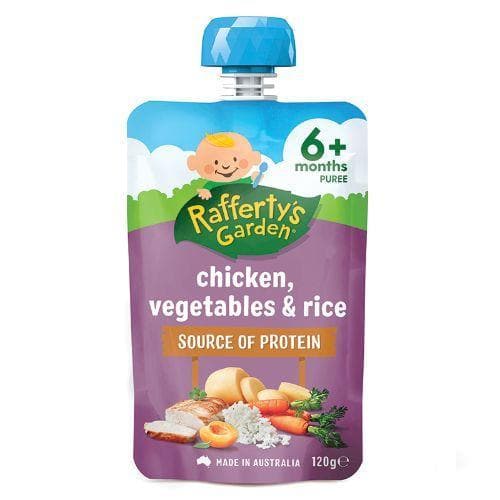 Raffertys Garden 6mth+ Chicken Vegetables & Rice 120g