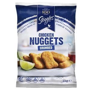 Steggles Chicken Breast Nuggets Crumbed 1kg