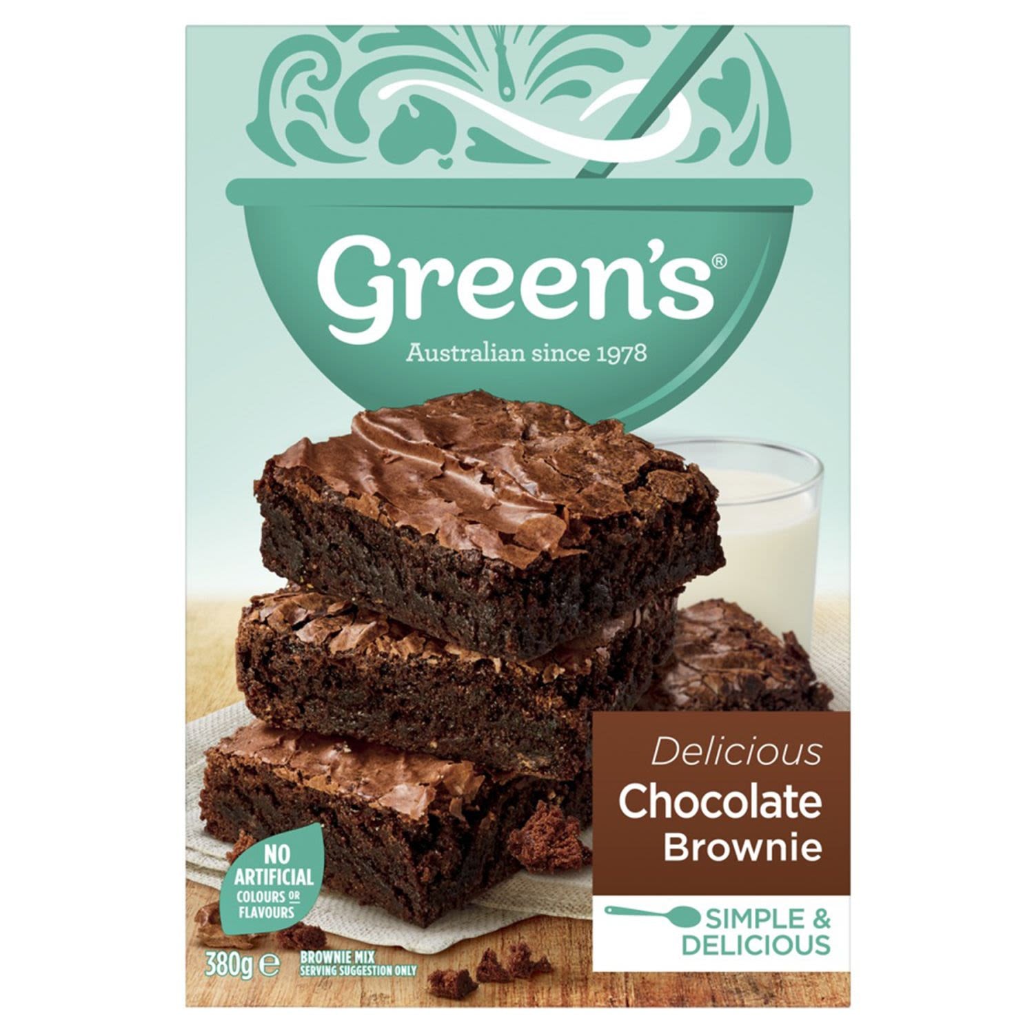 Greens Cake Mix Chocolate Brownie 380g