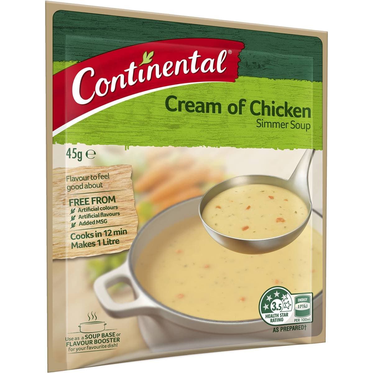 Continental Simmer Soup Mix Cream of Chicken 45g