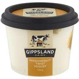 Gippsland Dairy Passionfruit Twist Yoghurt 700g