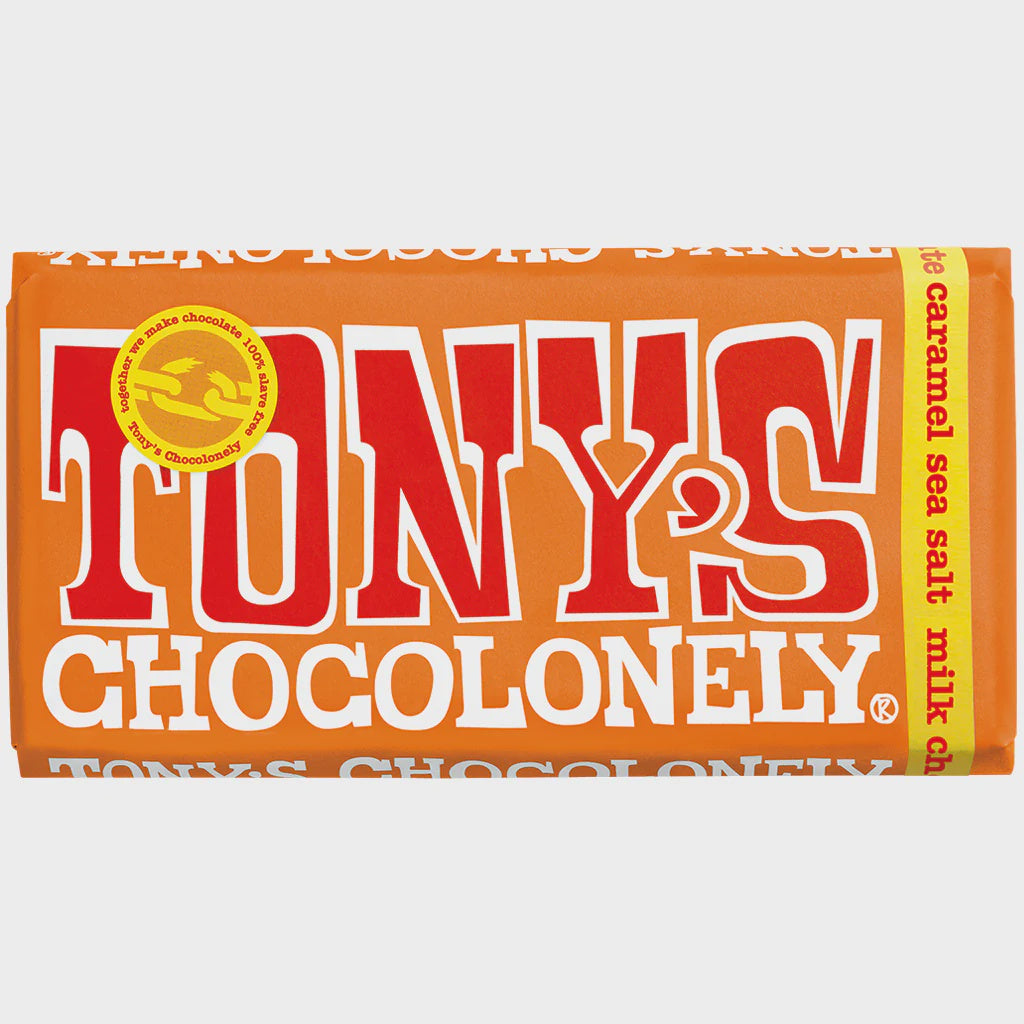 Tonys Chocolonely Milk Chocolate Caramel Sea Salt 180g