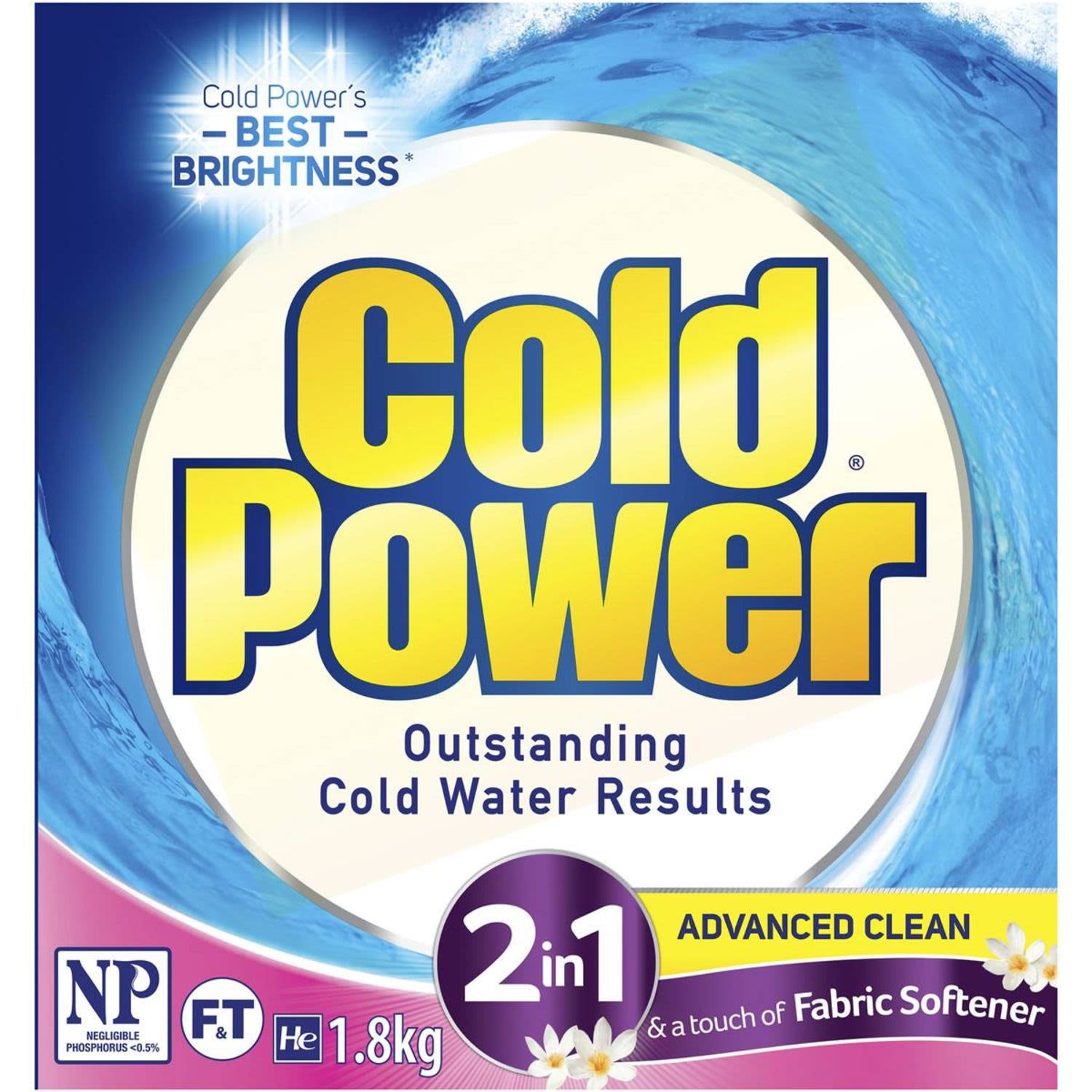 Cold Power 2in1 Laundry Powder with Fabric Softener 2kg