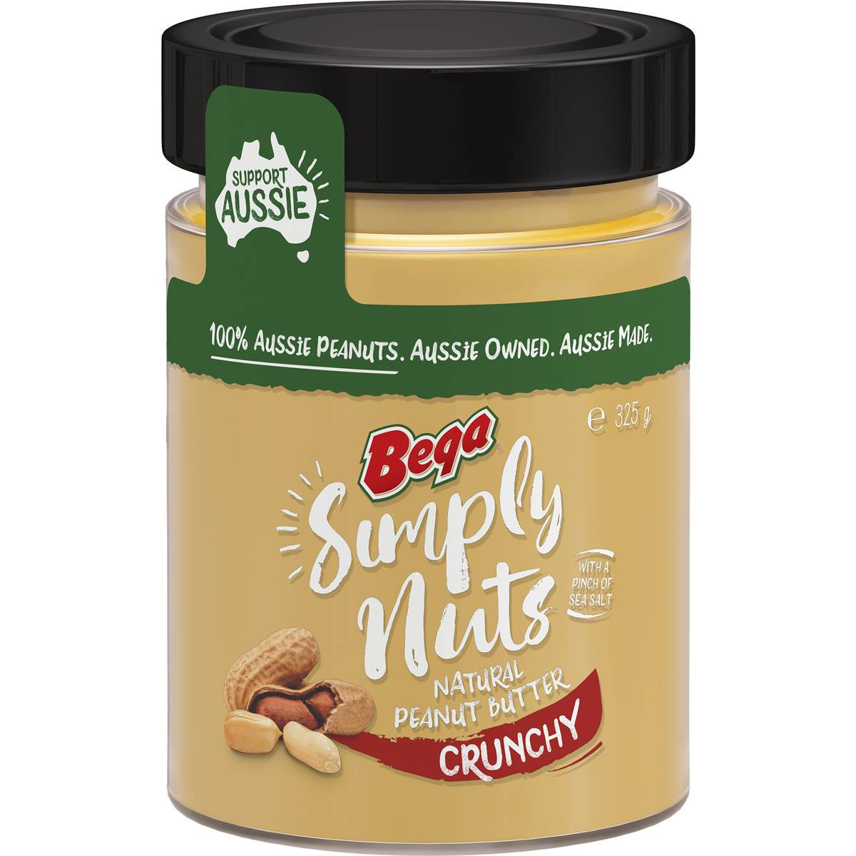 Bega Peanut Butter Simply Nuts Crunchy 325g