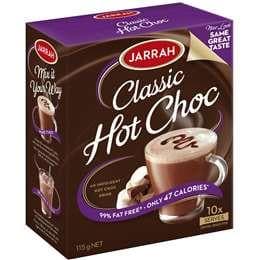 Jarrah Classic Hot Chocolate Sachets 115g 10pk