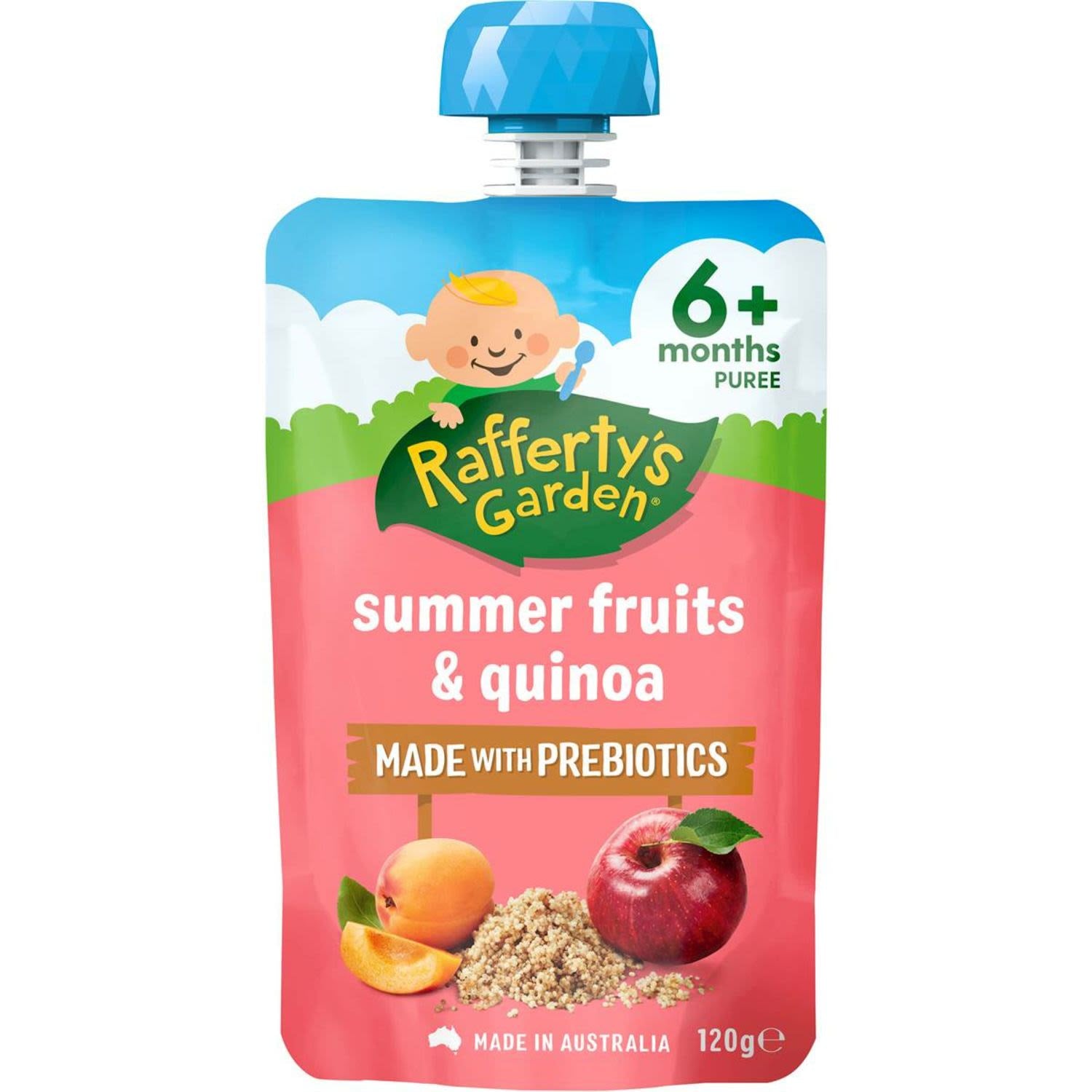 Raffertys Garden Summer Fruits & Quinoa 6mnths 120g
