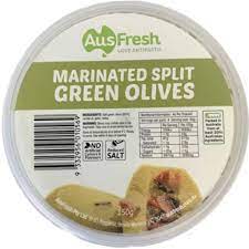 AusFresh Marinated Split Green Olives 150g