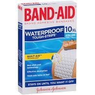 Band Aid Tough Strips Waterproof XL 10pk