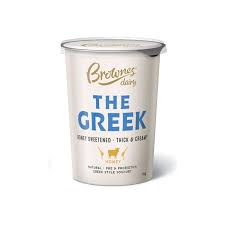 Brownes Yoghurt Natural Greek Honey Sweetened 1kg