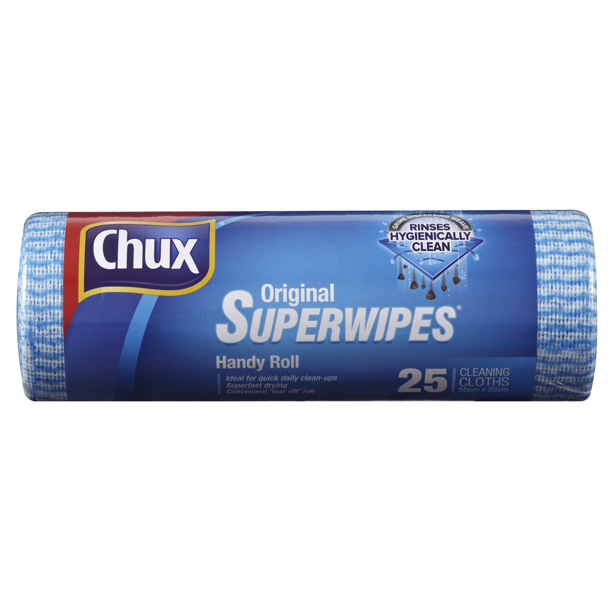 Chux Super Wipes On A Roll 25pk
