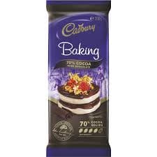 Cadbury Baking Dark Chocolate Block 200g
