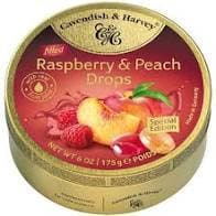 Cavendish & Harvey Raspberry & Peach Drops 175g