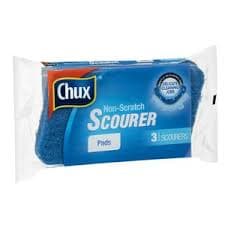 Chux Non Scratch Scourer Scrubs 3pk