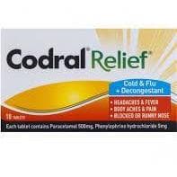 Codral Relief Cold & Flu & Decongestant 10tablets