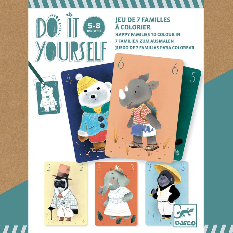 Do It Yourself Happy Families Card Game
