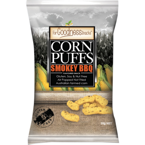 Goodness Snacks Corn Puffs Smokey BBQ 35g