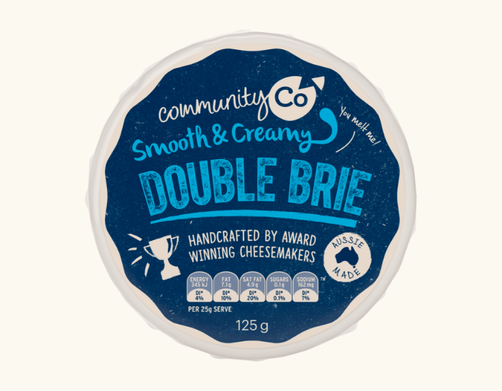 Community Co Double Cream Brie 125g