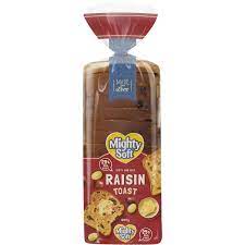 Mighty Soft Raisin Toast 600g *FROZEN*