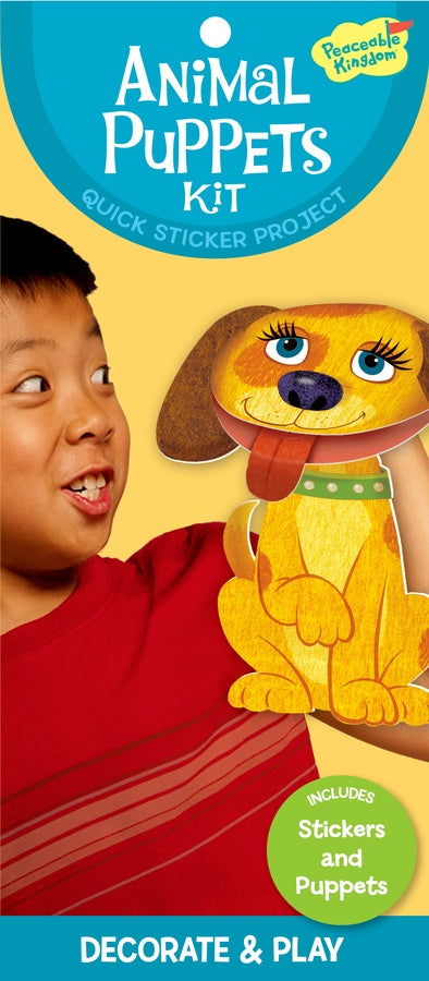 Animal Puppets Sticker Kit
