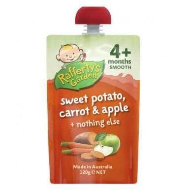 Raffertys Garden 4mth+ Sweet Potato Carrot & Apple 120g