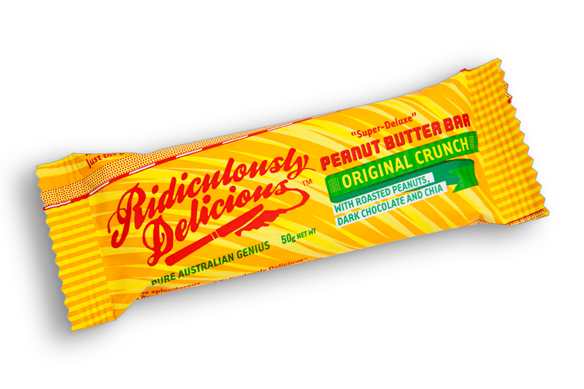 Ridiculously Delicious Peanut Butter Original Crunch Bar 50g