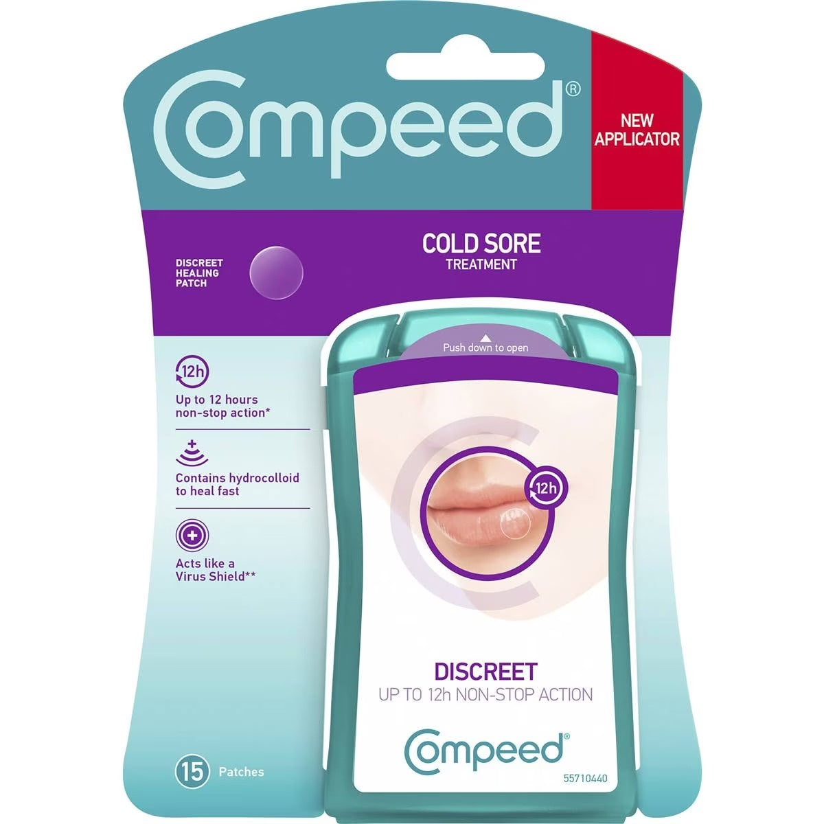 Compeed Cold Sore Patch Total Care Invisible 15pk