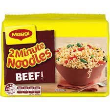 Maggi Beef 2 Minute Noodles 5x74g