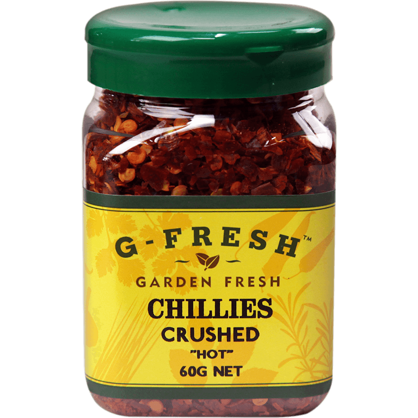 G Fresh Chillies Crushed Hot 60g