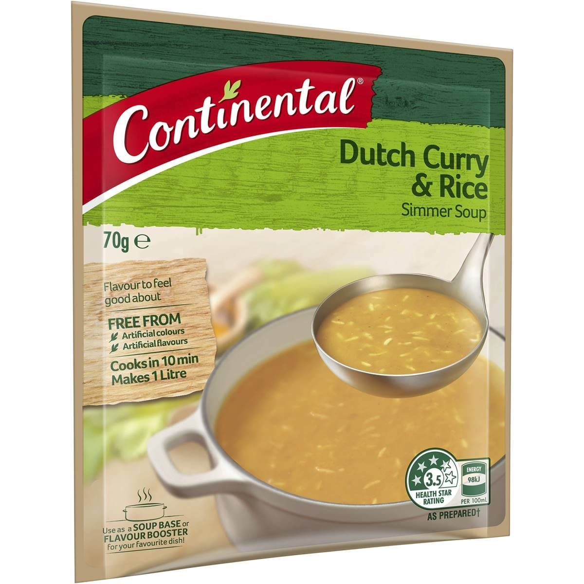 Continental Simmer Soup Mix Dutch Curry & Rice 70g