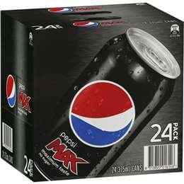 Pepsi Max Cans 24x375ml