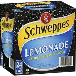 Schweppes Lemonade Cans 24x375ml